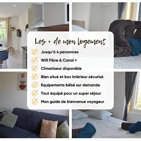 Elegant T2 A Bron, Tramway A 2min, Box Parking, 4personnes Διαμέρισμα Bron