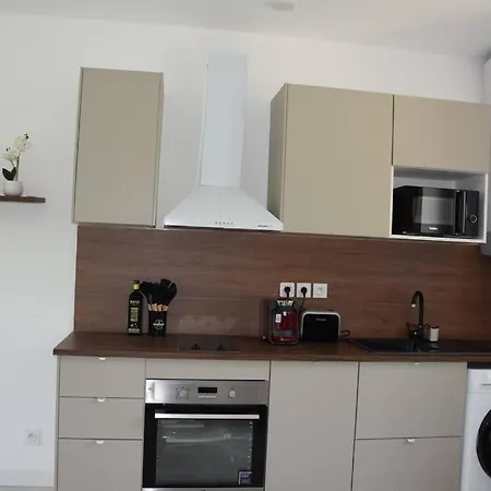 Appartement Elegant T2 A Bron, Tramway A 2min, Box Parking, 4personnes Bron